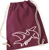 Huuraa Turnbeutel Pteranodon Dinosaurier 12 Liter Burgundy Produktbild-Vorschau 1