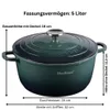 Nádobí na vaření, objem 5 litrů, průměr 24 cm, s skleněnou Náhled obrázku produktu 2
