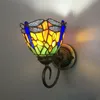 Vintage lampa ścienna szklane metalowe kolorowe fiolki E27 Podgląd zdjęcia produktu 8