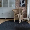 Mrcarpet Tapis de jute rond noir 200 cm Voir les images du produit 12