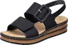 Rieker Damen Sandale Sandalette Slingback Keilabsatz Produktbild-Vorschau 7