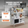SucceBuy 18 x 36 x 34 Zoll Edelstahl-Arbeitstisch zur Produktbild-Vorschau 3