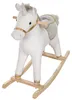 Caballo mecedor con forma de unicornio, con sillín y bridas Vista previa de la imagen del producto 1