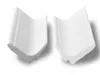 Two pieces of white decorative molding are shown against a white background. Produktbild-Vorschau