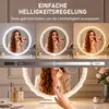 Rund Schminkspiegel mit LED Beleuchtung, 180° Rotation Produktbild-Vorschau 6