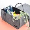 sada 2 plstěných tašek šedá/černá 50x25x25cm Náhled obrázku produktu 7