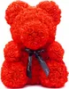 Bär aus Rosen 500+ Kunstrosen Handarbeit 25 cm elegante Produktbild-Vorschau 8