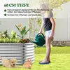 COSTWAY Hochbeet Metall Oval, Pflanzkasten, 165x80x60cm, Produktbild-Vorschau 7