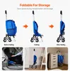 Carrello spesa pieghevole VEVOR, 445 x 375 x 990 mm, Anteprima dell’immagine prodotto 5