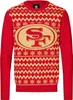 NFL San Francisco 49ers Škaredý sveter Veľké logo 2-farebný Náhľad obrázku produktu 3