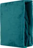 A folded teal blanket. Produktbild-Vorschau