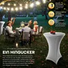 tillvex® Gastro Stehtisch klappbar Ø80cm weiß | Bistrotisch Produktbild-Vorschau 6