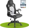 Juskys Racing Schreibtischstuhl Montreal (weiss) - Gaming Produktbild-Vorschau 1