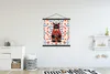 MuchoWow® Textilposter Matrjoschka - Blumen - Katze 120x120 Produktbild-Vorschau 2