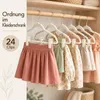 24 Stück Kleiderbügel Clips aus Samt, Hosenbügel Klammern Produktbild-Vorschau 2