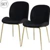 Stuhl Charlize 100 2er-Set Schwarz / Messing Produktbild-Vorschau 6