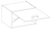 Hängeschrank 60 cm Eiche Artisan + Weiß Hochglanz Produktbild-Vorschau 2