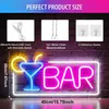 Dimmbar Neon Schild LED Deko Schild BAR Leuchtreklame Party Produktbild-Vorschau 3