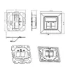 ORSEM Netzwerkdose Keystone Dose Jack Modul Cat6a / CAT7 / Produktbild-Vorschau 3