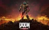The Doom Slayer stands triumphantly on a pile of defeated enemies, with the 'DOOM ETERNAL' logo prominently displayed. Náhľad obrázku produktu
