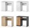 1D Schreibtisch 90 cm Mattgrau / Wotan Eiche Produktbild-Vorschau 7