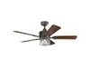 Großer LED Outdoor Deckenventilator mit Lampe, Deckenlüfter Produktbild-Vorschau 5
