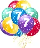 Oblique Unique Luftballon Set Zahl 7 für 7. Geburtstag Produktbild-Vorschau 1