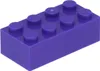 A single purple LEGO brick on a white background. Anteprima dell’immagine prodotto