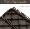 Outsunny 9 er Set Terassenfliesen Balkon Patio 30 x 30 cm Produktbild-Vorschau 5