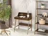 Bureau minimaliste RENO - noyer / or Voir les images du produit 3