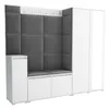 Garderobe LUTON 8 WHITE 33 - Farbe: weiß, moderne Garderobe Produktbild-Vorschau 1