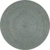 vidaXL Tapis Jute Artisanal Rond 120 cm Vert Olive Voir les images du produit 6