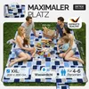 DETEX® Picknickdecke Campingdecke XXL 200x200 cm Produktbild-Vorschau 2