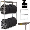 Reifenregal für 8 Räder 180x120x40 cm 795 kg Reifenständer Produktbild-Vorschau 1