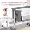 2 in 1 Beistellbett & Babywiege, 5-stufig Höhenverstellbar Produktbild-Vorschau 2