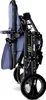 A folded stroller shown from the side. Produktbild-Vorschau