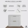 Rodan | Armoire salle de bain - 60 cm | Blanc Mat - Bois | Voir les images du produit 2