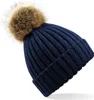Beechfield Infant Faux Fur Pom Pom Chunky Beanie(Oatmeal) Produktbild-Vorschau 5