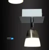 Lampa sufitowa LED SX8228-01B 1x5W nikiel mat, białe szkło, Podgląd zdjęcia produktu 3