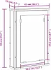 vidaXL Koupelnová zrcadlová skříňka kouřový dub 42x12x60 cm Náhled obrázku produktu 8