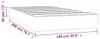 vidaXL Taschenfederkernmatratze Mittel Schwarz 100x200x20 Produktbild-Vorschau 7