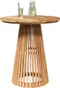 vidaXL Table de jardin à manger brune 70 x 70 x 75 cm teck Voir les images du produit 3