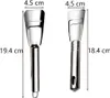 Two stainless steel ice scrapers are shown side-by-side with dimensions indicated. Produktbild-Vorschau