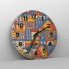Wanduhr - Rund - Glasuhr - Stadt Haus Straße - 40x40cm - Produktbild-Vorschau 4