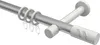 Interdeco Gardinenstange / Vorhangstange Silbergrau / Weiß, Produktbild-Vorschau 1