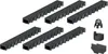 A collection of drainage channels and accessories arranged on a white background. Produktbild-Vorschau
