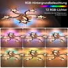 54W LED Deckenleuchte mit RGB Farbwechsel Lamp, Dimmbar mit Produktbild-Vorschau 4