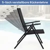 COSTWAY Gartenstühle Hochlehner 2er Set, Klappstühle mit Produktbild-Vorschau 4