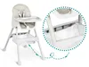 A high chair with an inset showing a close-up of a storage basket. Produktbild-Vorschau