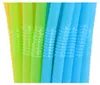 2000 Mehrweg Plastik Trinkhalme / Strohhalme bunt flexibel Produktbild-Vorschau 3